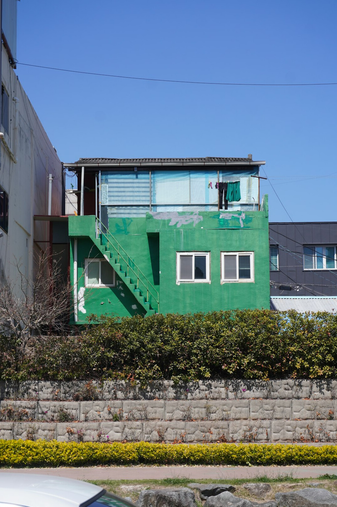green building exterior